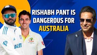 Rishabh Pant is the most dangerous player for Australia ft. Wasim Akram on Rishabh Pant IND VS BAN