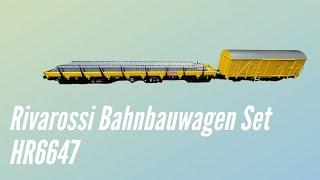 Modellbahn H0/Vorstellung Rivarossi HR6647 Bahnbau-Set 2 Teilig DB.