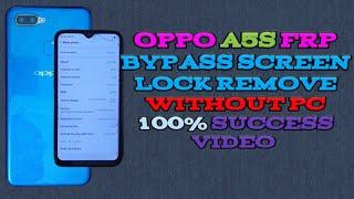 Oppo A5S lock screen password reset and frp bypass without PC