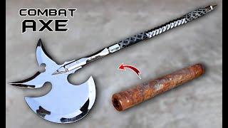 I Turned a Rusty Pipe into Incredible AXE