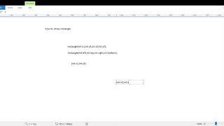 what is the logic of draw a rectangle in c program?