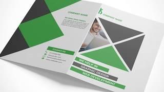 Creating a bi fold brochure mockup in Adobe Photoshop