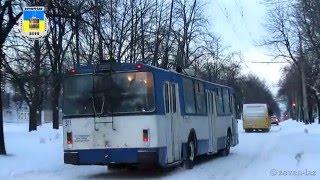 Черкаський тролейбус- Трошки буксуємо 19.01.2016 / Cherkasy trolleybus- We skid a little 01/19/2016