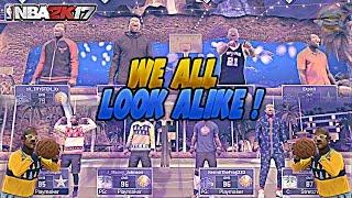 WE ALL LOOK ALIKE !  | FUNNY 4 V 4 GAME | NBA 2K17 MYPARK