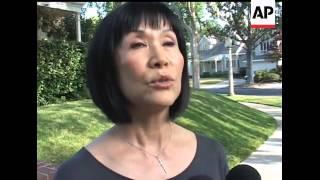 Laura Ling's mother, Mary Ling, talked to reporters after hearing of her daughter's pardon and relea