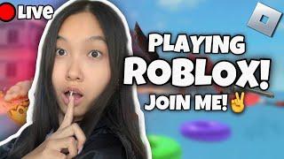 LIVE! PLAYING ROBLOX! JOIN ME!