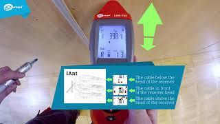 Tracing cable location with the Sonel LKZ 720 cable locator