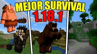 Top 20 MODS que MEJORAN el SURVIVAL para Minecraft 1.18.1Armas, Mobs, Dungeons, Decoración