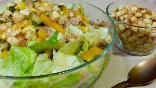 Easy salad without mayonnaise. Salad recipes.