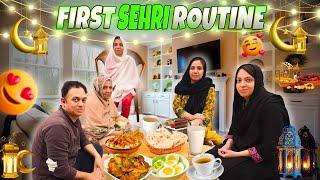 Our First Sehri Routine With Family 2025️ | Sehri Ke Bartan Kis Se Wash Krwaye  | Momina Ali