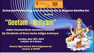 Acharya & Nupura Geetha Geetam  Nrityam 2024 Highlights