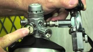 Using a Fill Adapter to fill a Zeagle RaZor regulator