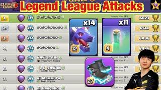 Legend League Attacks February Season Last Day RC Charge Dragon