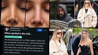 Khloe Kardashian exposes her ‘collapsed’ nose at nephew Saint’s game in LA#viral #khloekardashian