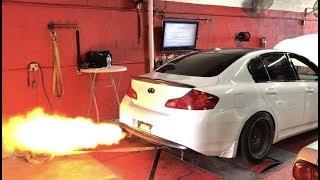 G37 Sedan FlameThrower HBP Exhaust Super Single LOUD FLAMES