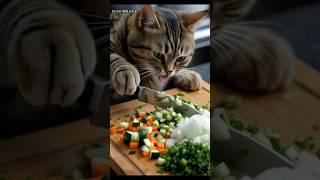 Cat story:a happy dinner with elsa milkyy#shorts #ai #catcute