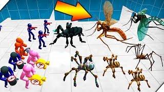 НАПАДЕНИЕ ПАУКОВ - Батл Симулятор : Пауки и Стикмен  (Stickman Spider Battle Simulator)