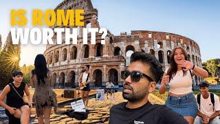 Is Rome Worth it? Evening Walk  | Vlog 201 | Italy Vlog Hindi