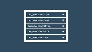 Drag & Drop List using HTML CSS & JavaScript | Draggable List in JavaScript