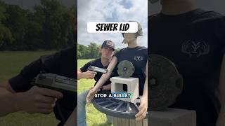 Could a Sewer Lid Stop a 50 Cal Sniper Rifle?