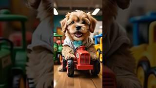Poor Puppy Got Bullied for Not Having a Tractor #shorts #tailtales