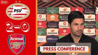 "TIME TO RESET" Mikel Arteta Reacts After PSV 2-0 Arsenal | Europa League | Press Conference