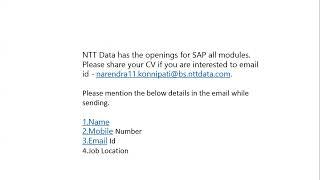 SAP Jobs for Fresher and Experienced - Remote and Work from Office - Job Posted on 12th April 2025