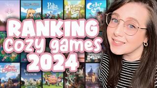 Ranking ALL the Cozy Games I played in 2024! (50+ Games)