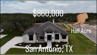 New MODERN construction San Antonio TX Half Acre Homes for sale