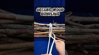 Master the Wood Bundling Knot Technique #knot #rope