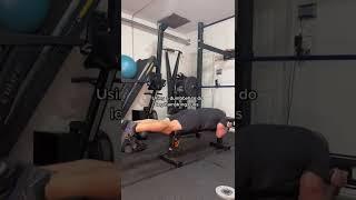 Simple at home fitness backs for you. Use a dumbbell in your feet to perform leg or hamstring curls