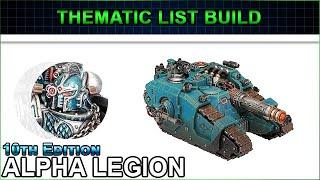 We are ALPHARIUS  - Alpha Legion Thematic List Build - 10th Edition Warhammer 40k