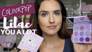 NEW ColourPop LILAC YOU A LOT Palette | Swatches + Purple Halo Eye Tutorial