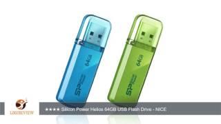 Silicon Power Helios 101 64GB USB 2.0 Flash Drive, Apple Green (SP064GBUF2101V1N) | Review/Test