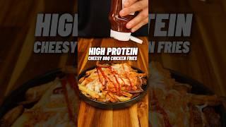 The TASTIEST BBQ Chicken Loaded Fries 56g Protein ONLY 583 cals! #easyrecipes