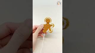 Amigurumi Gingerbread Man | Full video tutorial is on my channel | Crochet Gingerbread Man