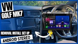 How To Remove Radio VW Golf MK7 | Android Head Unit Installation Car Stereo Volkswagen