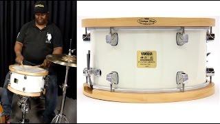 Caixa Yamaha Signature Akira Jimbo Beech Vintage Hoops 13x7" snare sound check