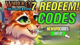 New! Codes!WARRIOR CATS CODES 2024 - WARRIOR CATS ULTIMATE EDITION CODES - WCUE CODES