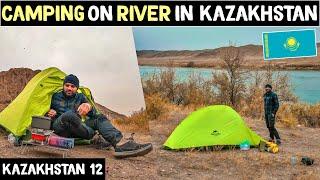 CAMPING on RIVER in KAZAKH near BUDHHA PAINTINGS