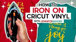 How to Iron On Cricut Vinyl With Regular Irons for Beginners