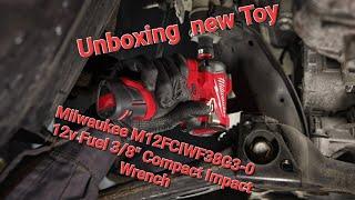 Unboxing Milwaukee M12FCIWF38G3-0 12v Fuel 3/8" Compact Impact Wrench Stubby M12 FCIWF38G3-0 #m18