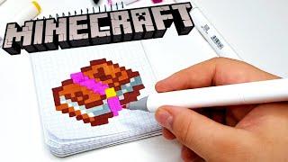 КНИГА из Minecraft - РИСУНКИ ПО КЛЕТОЧКАМ - PIXEL ART BOOK