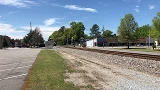 CSX W054 sprays the weeds in Four Oaks NC