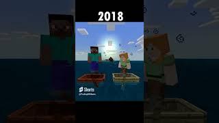 Minecraft Evolution 2022-2009 #shorts #minecraft