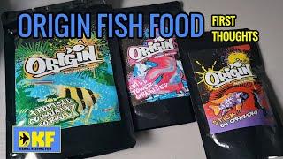 ORIGIN AQUATIC NUTRITION FISH FOOD FIRST THOUGHTS