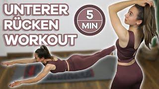 5 MIN Unterer Rücken Workout für Zuhause | Gegen Rückenschmerzen, schlechte Haltung und Verkürzung!