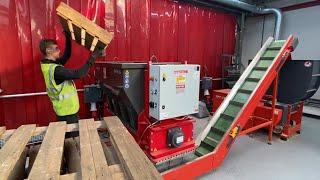 Pallet Shredding with the PY1300 Pallet Breaker and WEIMA WL4