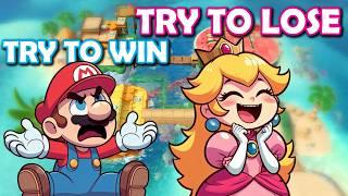 Same Team: She tries to be the WORST TEAMMATE on Purpose in Super Mario Party!!