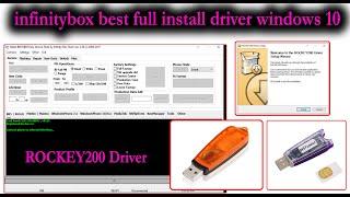 Infinity Best Dongle for installation & license activation full || driver for windows 10 64 bit & 86